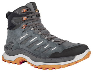 Lowa Wanderschuhe Innovo Mid GTX (All-Terrain, Veloursleder, wasserdicht) rauchgrün/flame Herren