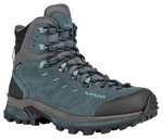 Lowa Wanderschuhe Randir Mid GTX (Trekking, Veloursleder, wasserdicht) petrolblau/arktis Damen