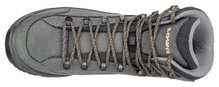 Lowa Wanderschuhe Renegade Evo Mid GTX (All-Terrain, Nubukleder, wasserdicht) graphitgrau/aprikose Damen
