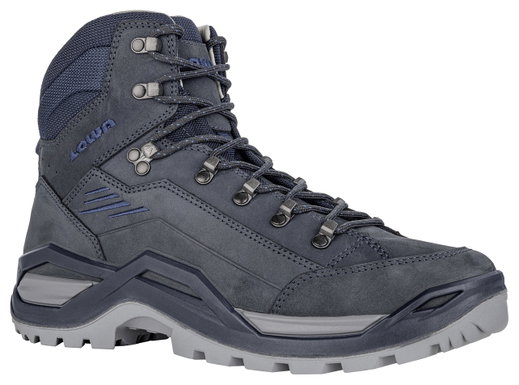 Lowa Wanderschuhe Renegade EVO LL Mid (All-Terrain, Nubukleder) navyblau Herren