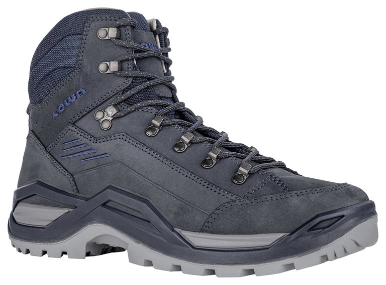 Lowa Wanderschuhe Renegade EVO LL Mid (All-Terrain, Nubukleder) navyblau Herren