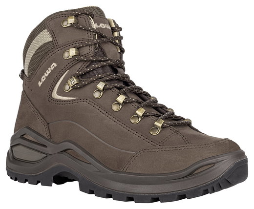 Lowa Wanderschuhe Renegade EVO LL Mid (All-Terrain, Nubukleder) espresso/anthrazit Damen