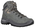 Lowa Wanderschuhe Renegade EVO LL Mid (All-Terrain, Nubukleder) graphitgrau/aprikose Damen