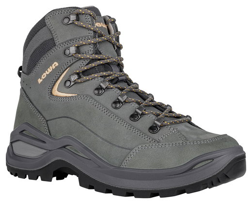 Lowa Buty trekkingowe Renegade EVO LL Mid (All-Terrain, Skóra nubukowa) grafitowo/pomarańczowe Damskie