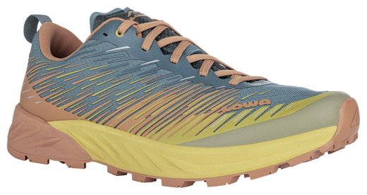 Lowa Trail-Laufschuhe Amplux (Synthetik, Leichtigkeit) rost/petroblau Herren