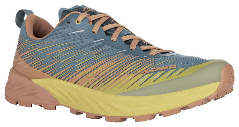 Lowa Trail-Laufschuhe Amplux (Synthetik, Leichtigkeit) rost/petroblau Herren