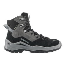 Lowa buty trekkingowe Wandax Mid GTX (skóra zamszowa/syntetyk, wodoodporne) czarne/szare dziecięce