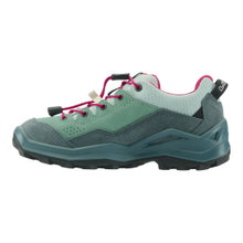 Lowa Wanderschuhe Wandax LO GTX (Veloursleder/Synthetik, wasserdicht) petrol/pink Kleinkinder