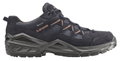 Lowa Wanderschuhe Sirkos Evo Low GTX (Veloursleder/Textil, wasserdicht) navyblau/braun Herren