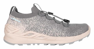 Lowa Sneaker-Laufschuhe Fusion Low (Strickmaterial, sockenähnlicher Einstieg) anthrazitgrau/rosa Damen