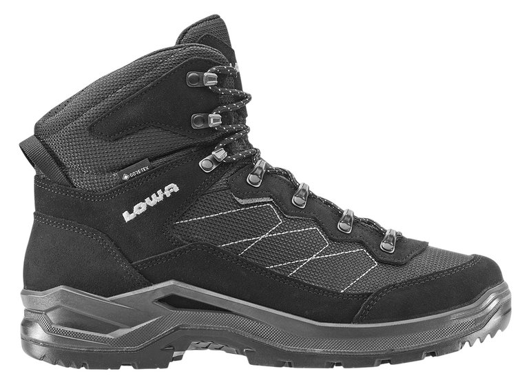 Lowa Wanderschuhe Taurus Pro Mid GTX (All Terrain, Veloursleder, wasserdicht) 2025 schwarz Herren