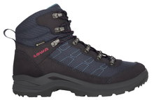 Lowa Wanderschuhe Taurus Pro Mid GTX (All-Terrain, Veloursleder/Textil, wasserdicht) 2024 navyblau Damen