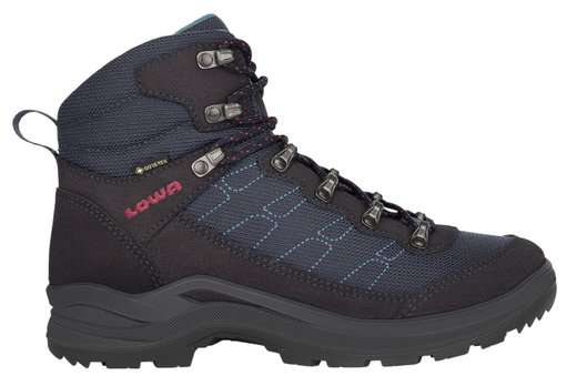 Lowa Taurus Pro Mid GTX Hiking Shoes (All-Terrain, Suede/Textile, Waterproof) 2024 Navy Blue Ladies