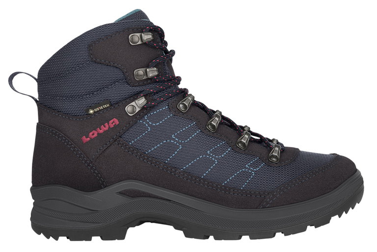 Lowa Wanderschuhe Taurus Pro Mid GTX (All-Terrain, Veloursleder/Textil, wasserdicht) 2024 navyblau Damen