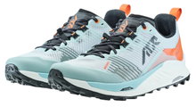 Lowa Trail-Laufschuhe Madrix (Textil, atmungsaktiv) nebelblau/orange Herren
