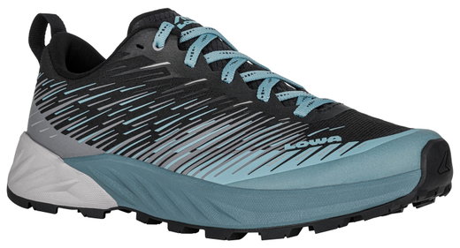 Lowa Trail-Laufschuhe Amplux (Synthetik, Leichtigkeit) grau/arktisblau Damen
