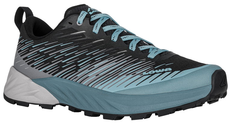 Lowa Trail-Laufschuhe Amplux (Synthetik, Leichtigkeit) grau/arktisblau Damen