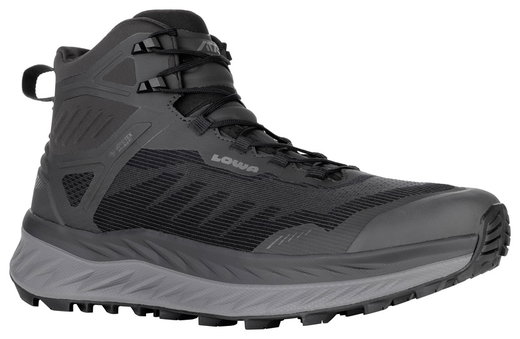Lowa Trail-Laufschuhe Fortux GTX QC (Dämpfung, wasserdicht) schwarz Herren