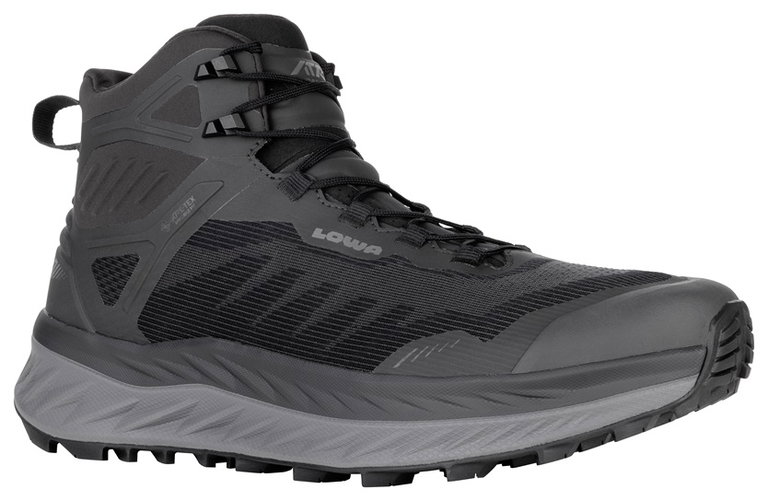 Lowa Trail-Laufschuhe Fortux GTX QC (Dämpfung, wasserdicht) schwarz Herren