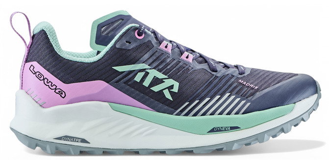 Lowa Trail-Laufschuhe Madrix (Textil, atmungsaktiv) pflaume/heide Damen