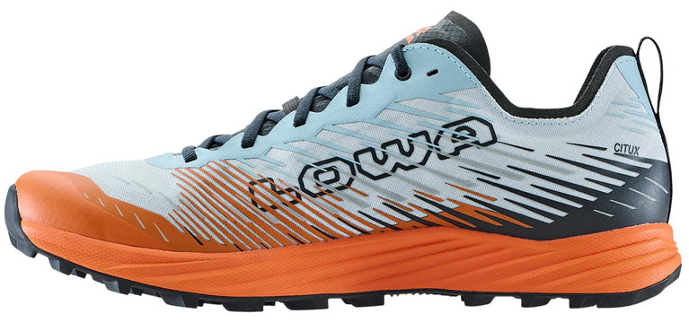 Lowa Trail-Laufschuhe Citux (Synthetik, Leichtigkeit) nebelblau/orange Herren