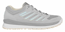 Lowa Alltag-Travelschuhe Axos Low GTX (All-Terrain, wasserdicht) hellgrau/aquamarine Damen