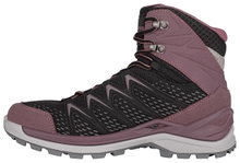 Lowa Wander-Travelschuhe Innox Pro Mid GTX (All-Terrain, Synthetik/Textil, wasserdicht) schwarz/altrosa Damen