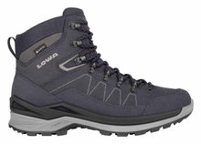 Lowa Wander-Travelschuhe Toro Pro Mid GTX (Velours-Nubukleder, wasserdicht) navyblau/braun Herren