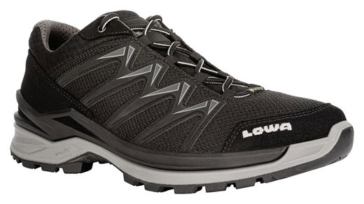 Lowa Wander-Travelschuhe Innox Pro Low GTX (All-Terrain, Synthetik/Textil, wasserdicht) 2024 schwarz/grau Herren