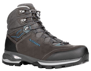 Lowa Wanderschuhe Lady Light LL (Trekking, Nubukleder, Lederfutter) 2024 schiefergrau/türkis Damen