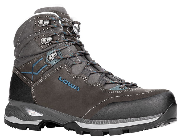 Lowa Wanderschuhe Lady Light LL (Trekking, Nubukleder, Lederfutter) 2024 schiefergrau/türkis Damen