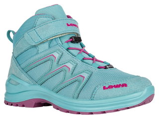 Lowa Wanderschuhe Maddox Mid GTX Junior (Textil/Synthetik, wasserdicht) baltikblau/fuchsia Kinder