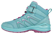 Lowa Wanderschuhe Maddox Mid GTX Junior (Textil/Synthetik, wasserdicht) baltikblau/fuchsia Kinder