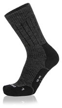 Lowa Wandersocke Crew Winter (Materialmix, hoher Tragekomfort) grau/schwarz - 1 Paar