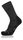 Lowa Wandersocke Crew Winter (Materialmix, hoher Tragekomfort) grau/schwarz - 1 Paar