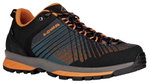 Lowa Wandersschuhe Carezza GTX Low 2024 (Synthetik, Trekking, wasserdicht) anthrazitgrau/orange Herren