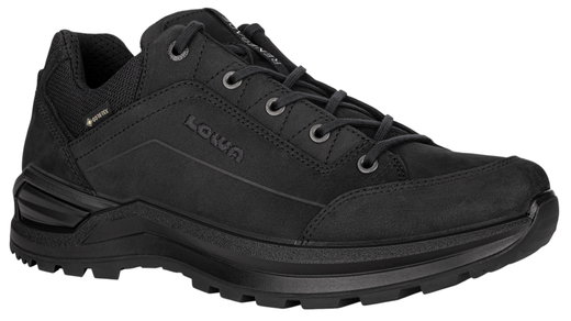 Lowa Wanderschuhe Renegade EVO Low WIDE GTX 2025 (All-Terrain, Nubukleder, wasserdicht) schwarz Herren