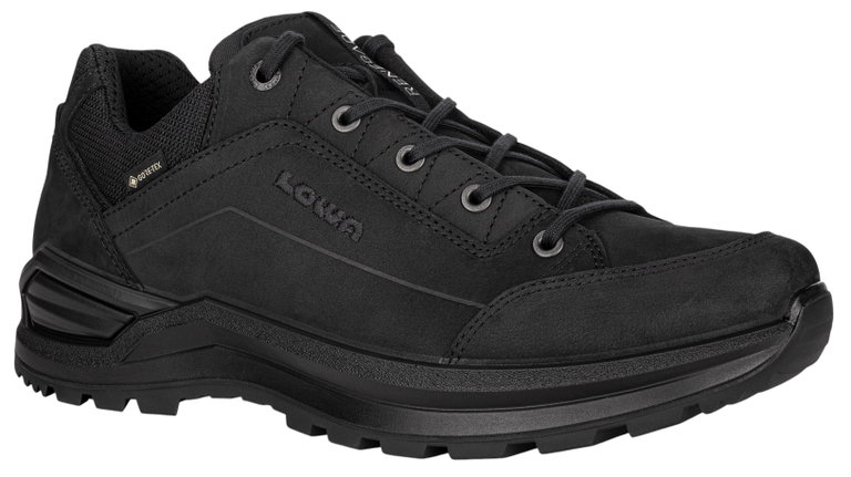 Lowa Wanderschuhe Renegade EVO Low WIDE GTX 2025 (All-Terrain, Nubukleder, wasserdicht) schwarz Herren