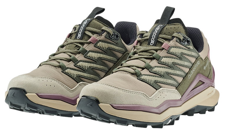 Lowa Wanderschuhe Maddox Pro GTX Low (Textil/Synthetik, wasserdicht) beige/rosa Damen