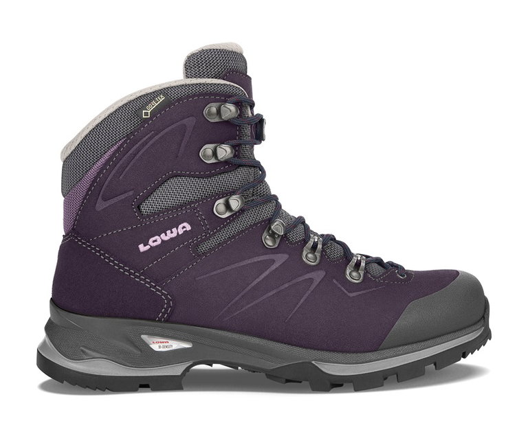 Lowa Wanderschuhe Badia GTX (Trekking, Veloursleder/Textil, wasserdicht) pflaumeviolett Damen