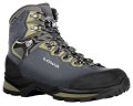 Lowa Wanderschuhe Camino Evo GTX (Trekking, Nubukleder, wasserdicht) stahlblau/kiwi Herren