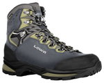 Lowa Wanderschuhe Camino Evo GTX (Trekking, Nubukleder, wasserdicht) stahlblau/kiwi Herren