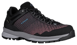 Lowa Wanderschuhe Carezza GTX Low (Trekking, Textil/Synthetik, wasserdicht) schwarz/altrosa Damen