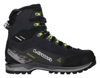 Lowa Wanderschuhe Cevedale PRO GTX MID (Trekking, Veloursleder, wasserdicht) navyblau/limegrün Herren