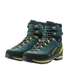 Lowa Wanderschuhe Cevedale PRO GTX MID (Trekking, Veloursleder, wasserdicht) petrol/limegrün Herren