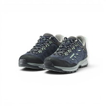 Lowa Delago GTX Low Hiking Shoes (Trekking, Suede, Waterproof) navy blue/mint green Ladies