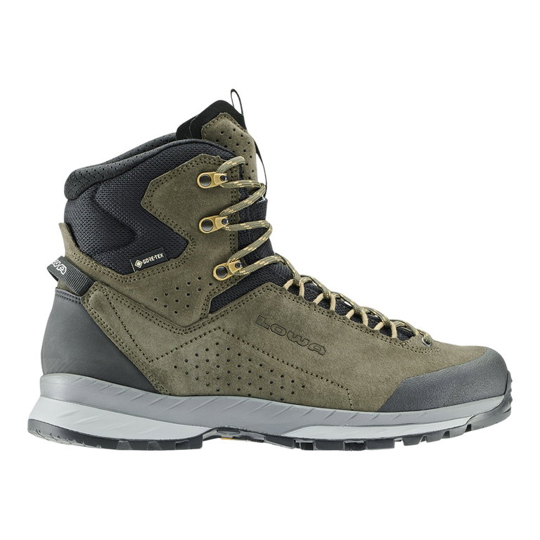 Lowa Wanderschuhe Delago GTX MID (Trekking, Veloursleder, wasserdicht) olivegrün/schwarz Herren