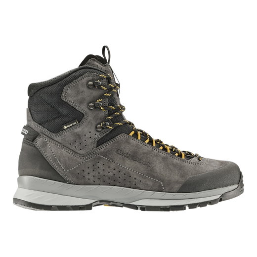 Lowa Wanderschuhe Delago GTX MID (Trekking, Veloursleder, wasserdicht) grau/schwarz Herren