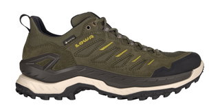 Lowa Wanderschuhe Innovo Low GTX (All-Terrain, Veloursleder/Textil, wasserdicht) olive/bernsteingrün Herren
