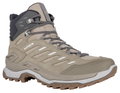 Lowa Wanderschuhe Innovo Mid GTX (All-Terrain, Veloursleder, wasserdicht) braun/grau Damen